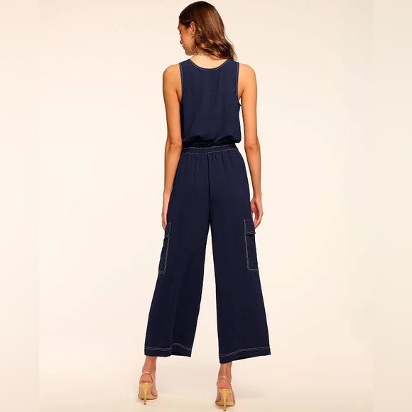 Ramy Brook Greta Cargo Jumpsuit Large - Picture 3 of 6